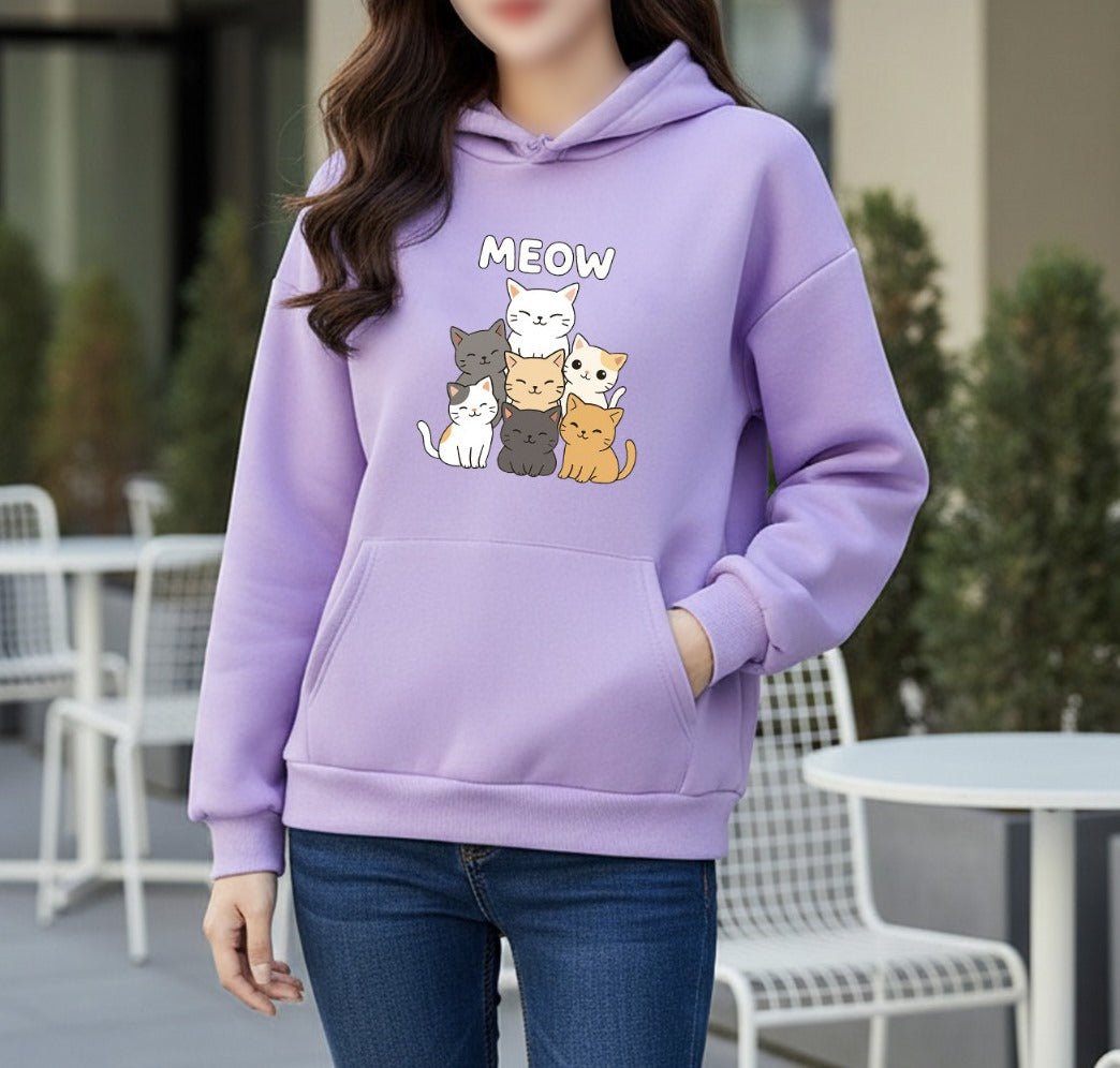 Premium Comfortable Printed Ladies Winter Hoodie - MyStyleBD
