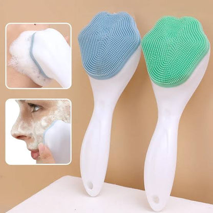 Face Scrubber Brush Silicone Facial Cleansing Brush Face Wash Brush (Pack of 1) - MyStyleBD
