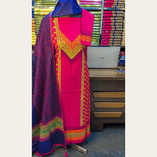 New Exclushive Collection High Qualitiey Cotton Printed Three Piece - MyStyleBD