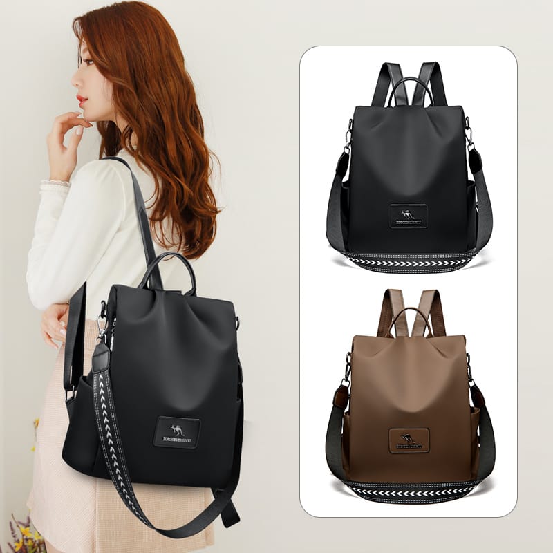 New Texture Oxford Cloth Women’s Backpack(Black) - MyStyleBD