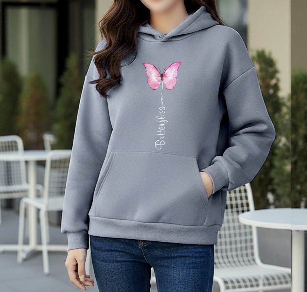 Premium Comfortable Printed Ladies Winter Hoodie - MyStyleBD