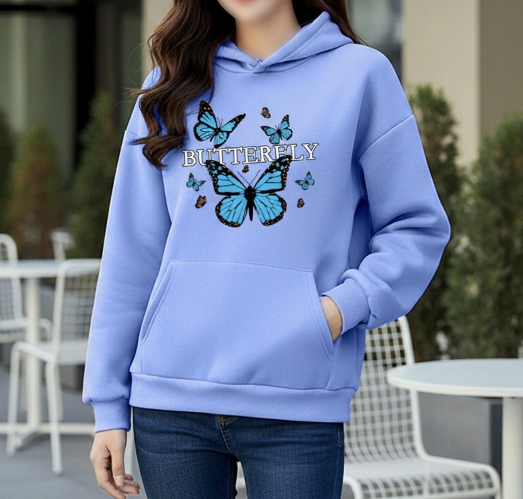 Premium Comfortable Printed Ladies Winter Hoodie - MyStyleBD