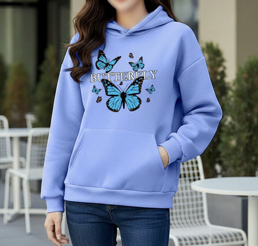 Premium Comfortable Printed Ladies Winter Hoodie - MyStyleBD