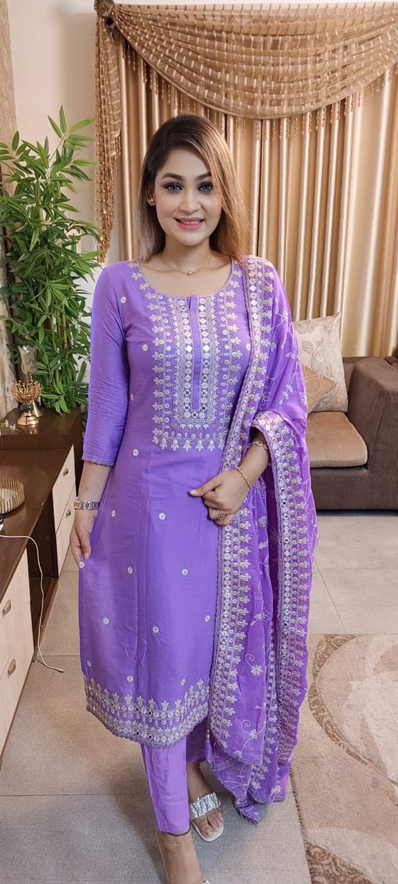 Premium cotton computer printed Boyel fabrics 3 Piece - MyStyleBD