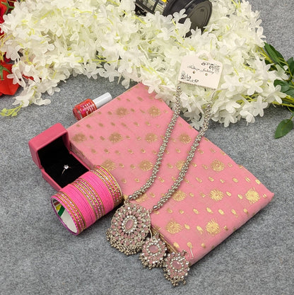 Premium Half Silk Jamdani Saree Combo Set - MyStyleBD