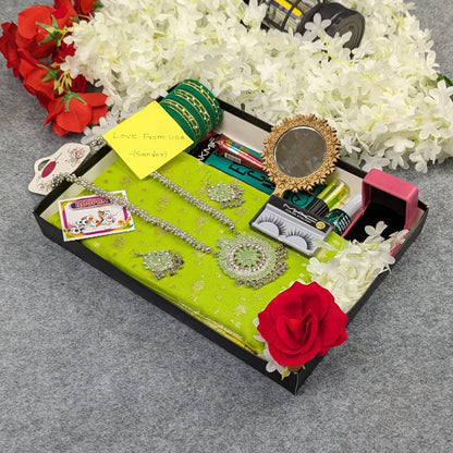 Premium Half Silk Jamdani Saree Combo Set - MyStyleBD