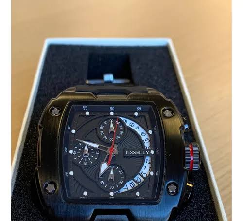 TISSELLY model 6623 - impermeável Tonneau Quartz Relogios para Homens, Tonneau Aço, Alta Qualidade, China Fábrica, Preço de Atacado - MyStyleBD